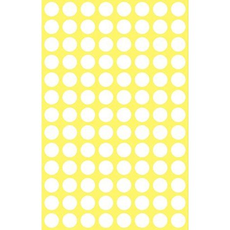Avery-Zweckform  3175 Etichette Ø 8 mm Carta Bianco 416 pz. Permanente Etichetta di identificazione a forma di bollino (1/4)