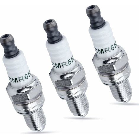 Bougie d'allumage CMR6H - 3 pièces - Débroussailleuse - Compatible avec les modèles FS90, FS100, FS110, FS90R, FS100R, FS110R (1/5)