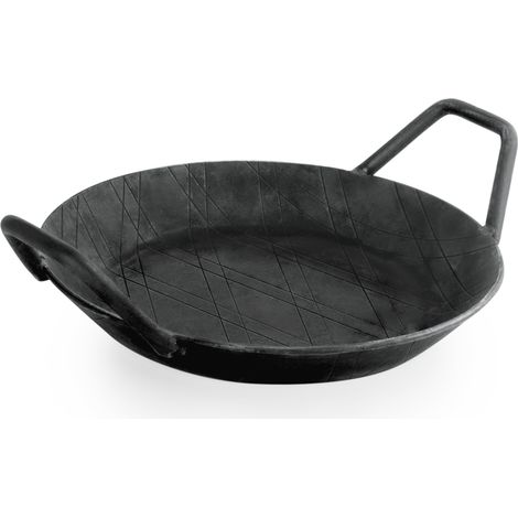 Poêle à frire/service IRON PAN 22 2 poignées latérales Ø 24 cm H 3 cm fer - Was Germany