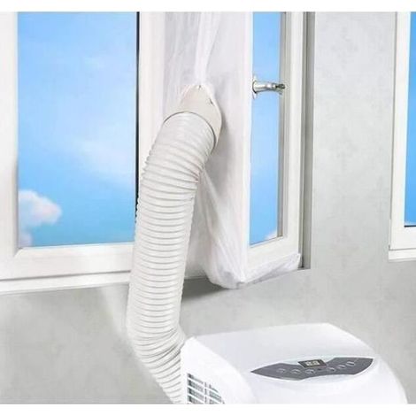 5.6M Joint de Fenêtre Kit De Calfeutrage Pour Climatiseurs Mobiles et Sèche-linge Voile de Vitre Blanc (1/4)