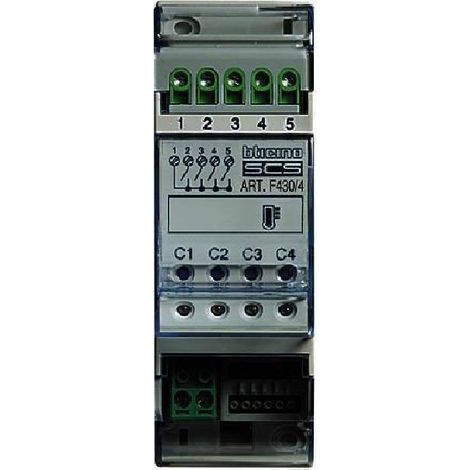 Attuatore con 4 relè indipendenti Bticino F430/4 (1/4)