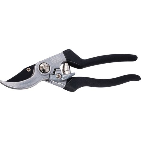 outil pour tailler les végétaux black-decker bypass pruning shears lame carbone poignée ergonomique (1/3)