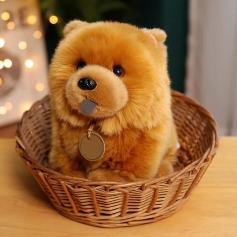 Jouet en peluche - OMABETA - Peluche chien Chow - 25cm - Doux - Multifonctionnel (1/4)