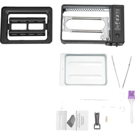 Gril à Gaz, Design Portable, Cuisson Puissante, noir (1/2)