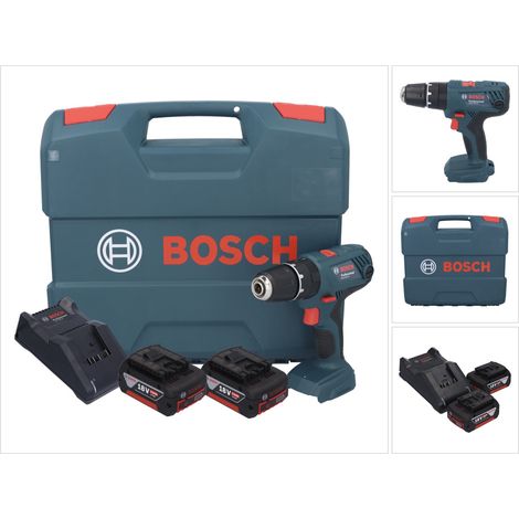 Bosch GSB 18V-21 trapano a percussione a batteria 18 V 55 Nm + 2x batteria ricaricabile 5,0 Ah + caricabatterie + valigetta a L