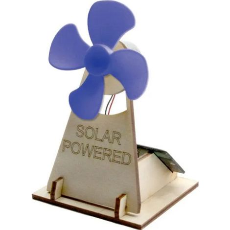 SOL-EXPERT Bausatz, Solar Lüfter, Holz-Bausatz (1/2)