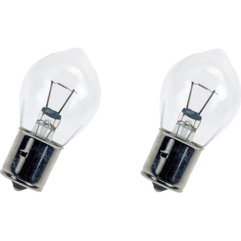 2x Ampoule BA20S 35W 6V voiture moto scooter réparation changement éclairage lumière