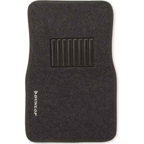 4x Tappeti Auto Tappetini Anteriori Posteriori in Gomma Moquette Universali Nero