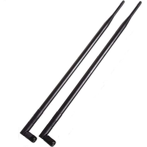 Lot de 2 antennes mâles MIMO RP-SMA double bande WiFi 2,4 GHz 5 GHz 5,8 GHz 8 dBi pour routeur WiFi, réseau sans fil, carte Bluetooth, adaptateur USB, caméra IP de sécurité, moniteur de surveillance (1/5)