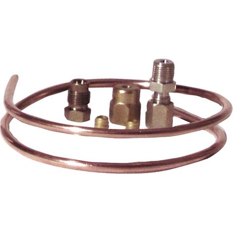 Kit liaison gicleur chauffage central – Débit max 20L/min – Angle d'inclinaison 30° – Raccords mâles et femelles inclus