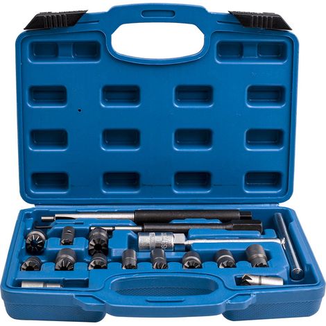 17x sedi di iniettori diesel Injector Seats Cutter Set Tool Kit for Mercedes (1/5)