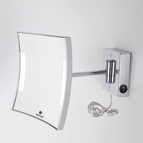 Koh-I-Noor Quadrolo led c60/1kk3 specchio ingranditore x3 quadrato da parete 1 braccio illuminazione a parete codice prod: C60/1KK3 (1/3)