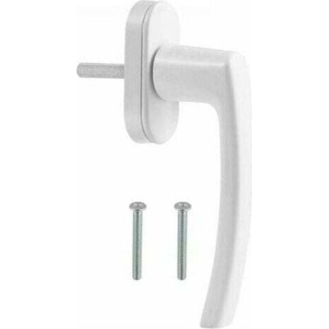Poignée de fenêtre et de porte en PVC, blanche (1/4)