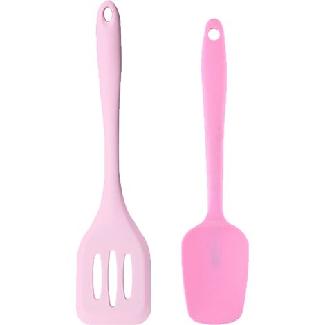 Ustensiles De Cuisine En Silicone - Set De 2 Mini Spatules Résistantes À La Chaleur - Pour Casseroles Antiadhésives Et Préparation Alimentaire - Lot De 2 Pièces (1/5)