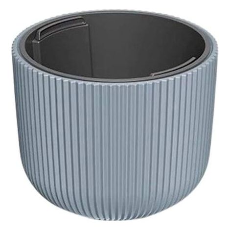 Grey Macétero, avec dépôt, collection Milly, 29,8 x 29,8 x 25,7 cm, capacité de 14 L.