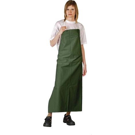 1 - Tablier De Protection - Accessoire De Sécurité - En Pvc Résistant - Avec Bretelle Réglable - Pour Atelier Et Jardin - Vert - 90x120cm