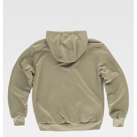 Sudadera básica industrial combinada, cordón ajustable S5570 WORKTEAM 3XL Verde oliva