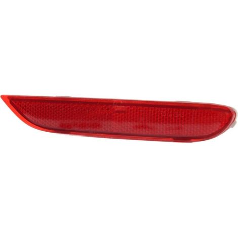 Barra reflectora para parachoques trasero, ABS rojo, Plug and Play, lentes reflectoras para parachoques trasero resistentes al agua y a los impactos para Rogue Sport (derecha: (1/4)
