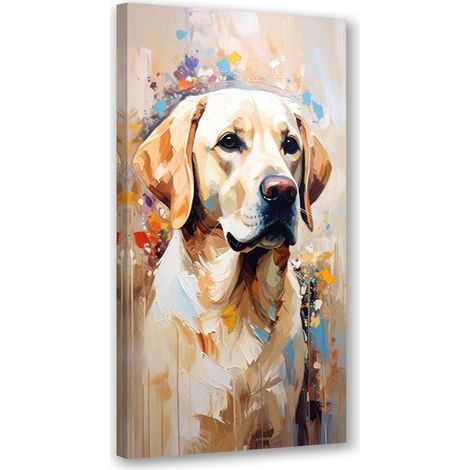 Tableau déco Chien labrador retriever Animal 50x100 (1/4)