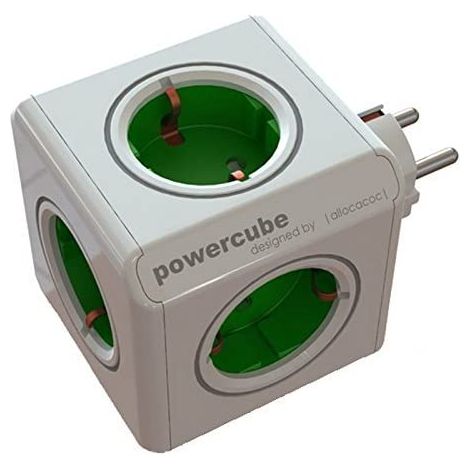Allocacoc 1100 Power Cube Original, 16 W, verde, standard