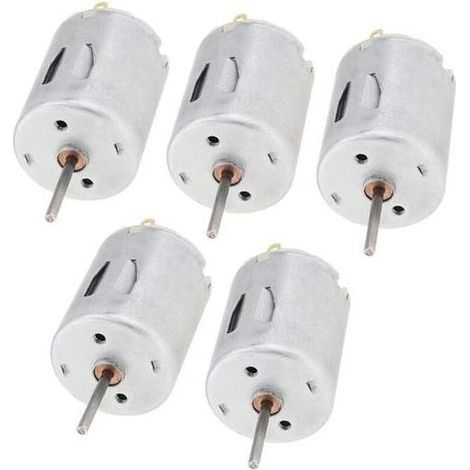 Lot de 5 moteurs haute vitesse R280 DC 12-24V 24000 tr/min pour jouets DIY, mini-ventilateurs, pompes à eau et instruments de beauté (1/5)