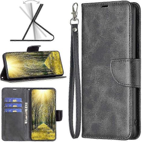 Coque en Cuir Véritable pour Motorola Edge 40 - Étui Protecteur à Rabat, Texture Peau de Mouton Fine, Design Premium (1/4)
