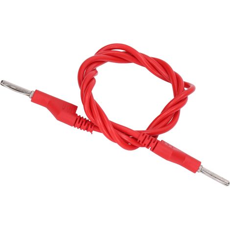 Câble de test haute tension 4mm fiche banane empilable mâle-mâle type pistolet J.70023 rouge (1/5)