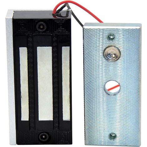 1 Serrure magnétique 60kg 12V NC, imperméable pour porte bois verre métal système contrôle accès (1/5)