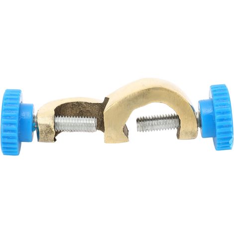 Porte-pince de laboratoire en cuivre à 90 degrés, longueur 8 cm, avec mâchoire de fixation pour support universel (1/5)