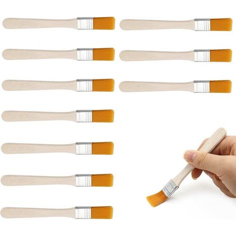 Set di pennelli piccoli, pennelli piatti, 10 pezzi (1/5)