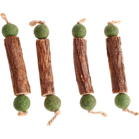 Bâtonnets De Herbe À Chat - Pour Nettoyage Dentaire - Jouet Interactif Pour Chats - Lot De 4 (1/5)