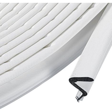 Bourrelet de porte autocollant 5 m, joint en caoutchouc avec rainure, coupe-froid et isolation phonique, protection contre le froid pour portes et fenêtres (1/5)