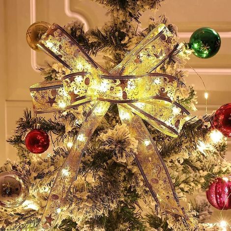 2 luci a stringa per albero di Natale, 5 m, per decorazioni natalizie, Capodanno, feste, padiglioni per matrimoni, decorazioni per esterni (colore caldo) (1/4)
