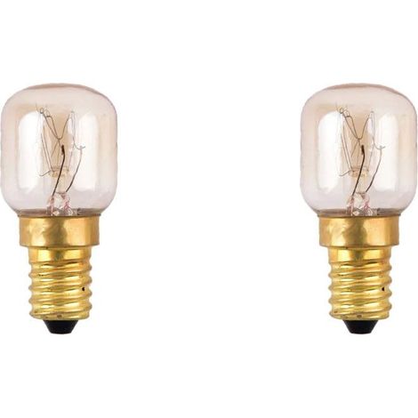 Lot de 2 Lampes de four 15W SES E14 300°C (4050300065052) Four, cuisinière ALLENZI, ARISTON HOTPOINT, ARTHUR MARTIN ELECTROLUX, ASKO, ASPES, ATAG, BEHA, BLANCO, BLOMBERG, BOREAL, BOSCH, BRANDT, CANDY,