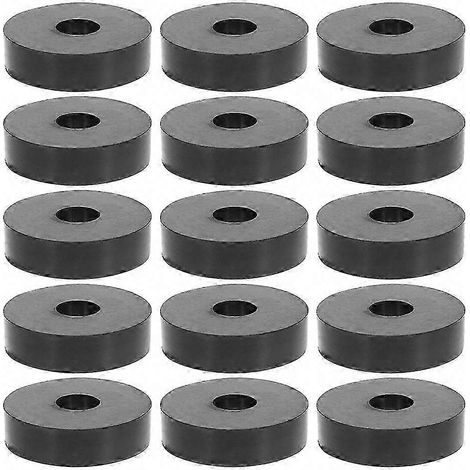 25 Coussinets Anti-Vibrations, Rondelles Caoutchouc Plates pour Véhicules, Équipements, Amortissement Intérieur & Extérieur (1/5)