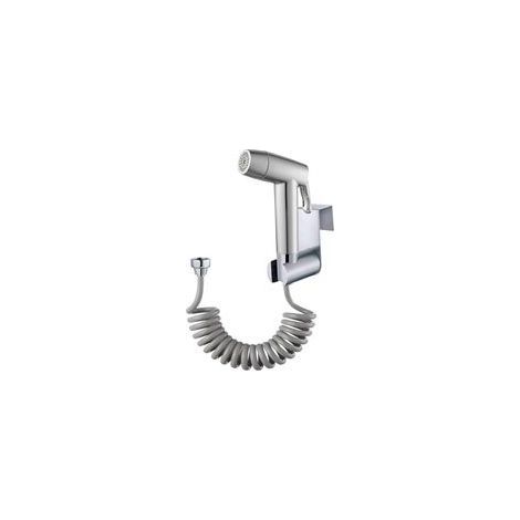Argent,Pulvérisateur de toilette pour bidet - avec crochet de réservoir d'eau et tuyau de douche flexible télescopique en ABS de 59\ (1/5)