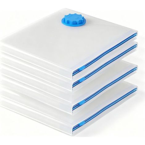 pcs Vacuum Storage Bags Travel Vacuum Sealer Reusable Vacuum Sealer Bag Compression Bag for Clothes [30x50cm] (1/5)