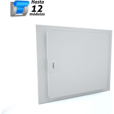 HAGER VF112PE Cuadro eléctrico empotrable golf VF con 1 fila 12 módulos opaco blanca regleta
