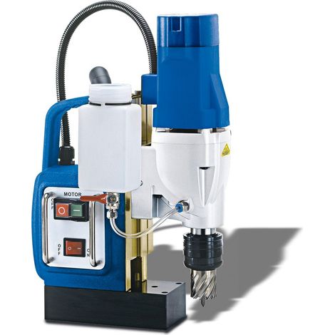 Perceuse magnétique économique jusque ø50x50 mm Weldon 19 mm 1,1 kW aimant 17000 N 2 vitesses Metallkraft MB502E