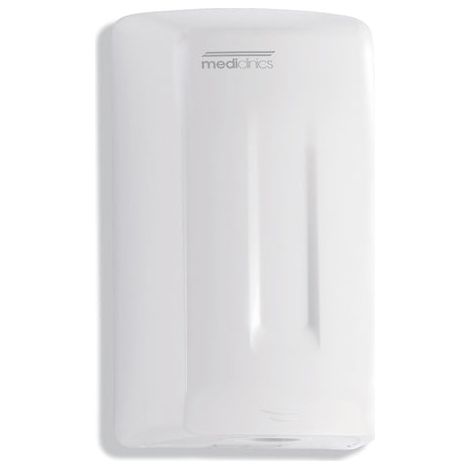 Asciugamani Elettrico Aria Calda Manuale in Abs Bianco Mediclinics Smartflow M04A