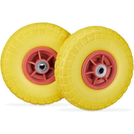 Set of 2 pu wheelbarrow tyres 4135 4 (1/5)