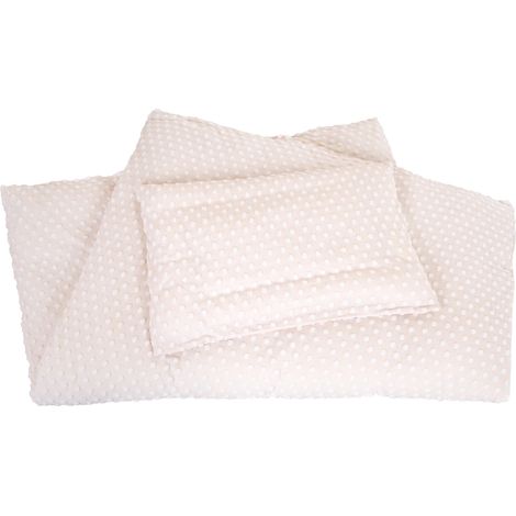 Parure de Lit Bébé et Enfant Bio Frosty Almond - 2 Pièces - Housse de Couette 100 x 135 cm + Taie d'Oreiller 40 x 60 cm - Coton Bio Certifié et - Beige (1/5)