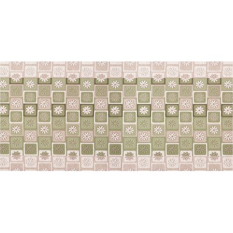 Tappeto Passatoia Tessuto Jacquard Linea Emozioni Dis Floreale Frizzy Verde, misura57x280coloreVerde (1/4)