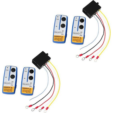 4 télécommandes sans fil pour treuil, hayon élévateur, pompe hydraulique, benne basculante, camion de dépannage 12 V (1/5)