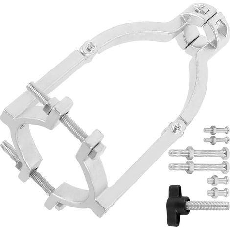 Adaptateur de Foret à Trou Carré, Accessoire de Mortaisage en Argent pour Machine de Mortaisage à Colonne, pour Perceuses. (1/5)