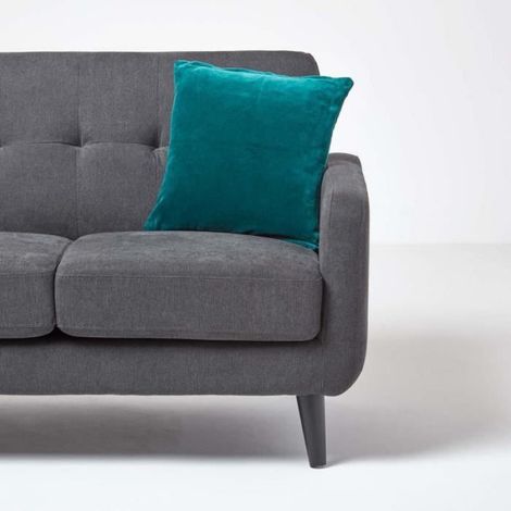 Housse de coussin en velours Vert émeraude, 40 x 40 cm (1/4)