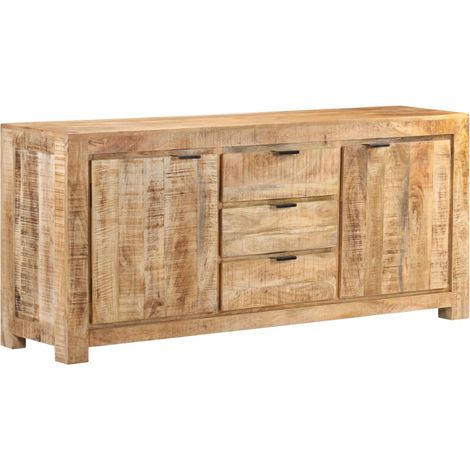 Sideboard 175x40x75 cm Raues Mangoholz