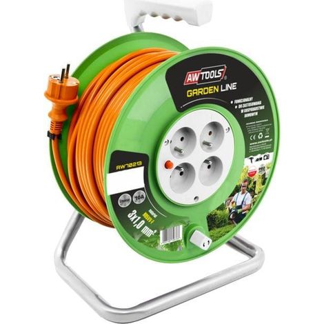Awtools Garden Line avvolgitore da giardino arancione 20 metri