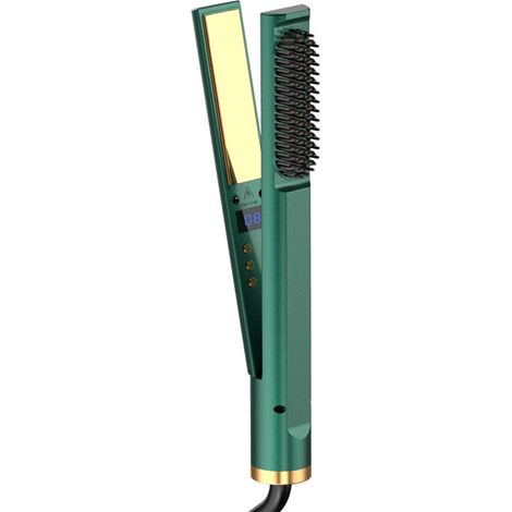 Lisseur À Ions Négatifs - 3 En 1 Boucleur Lisseur Démêleur - Pour Cheveux Humides Ou Secs - 230 °C Max - 30 S Préchauffage - 1 Pièce (1/5)