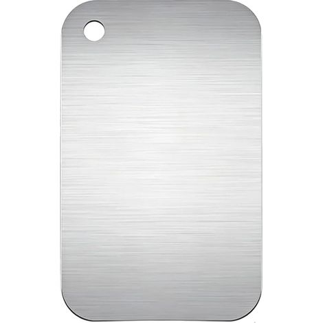 Planche a Decouper Inox, Facile à Nettoyer, Antibactérienne et Antifongique Multifonctionnelle, pour Viande Légumes Fruits, 25 x 15 cm (1/5)